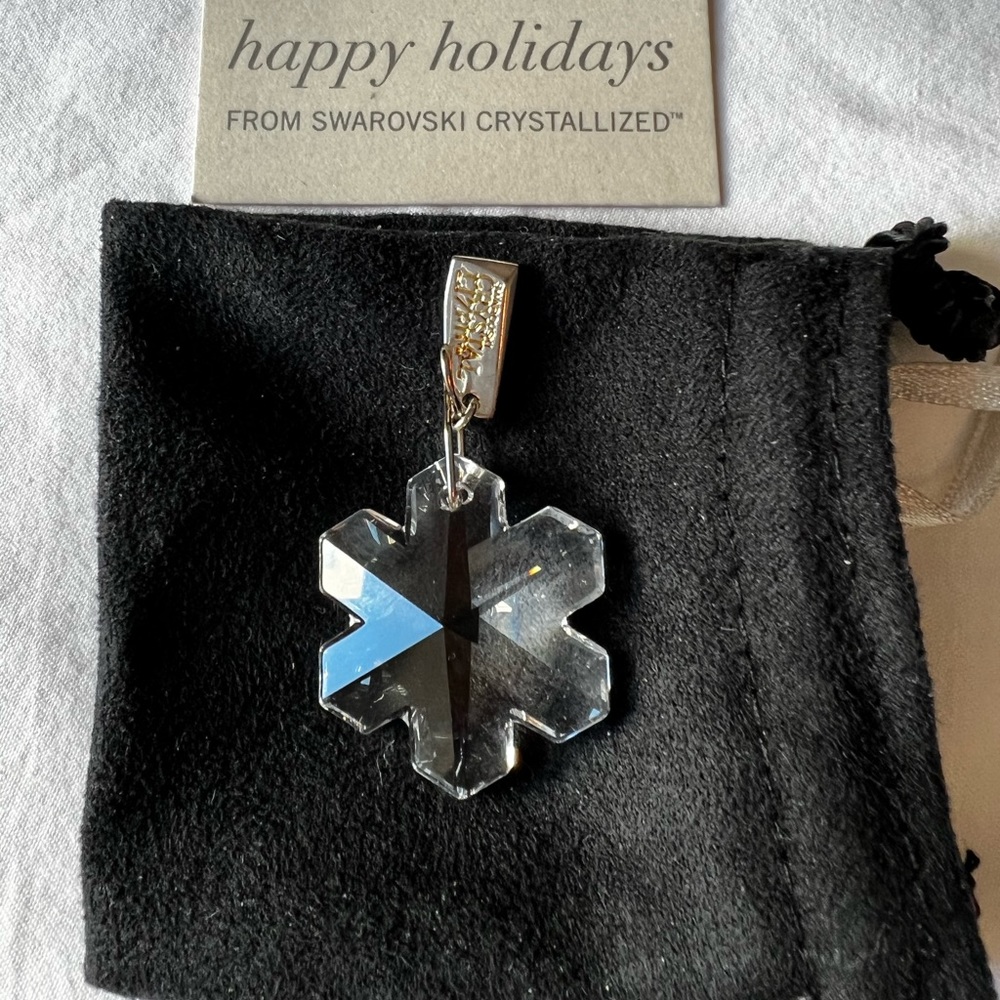 Swarovski Crystal Snowflake Charm
